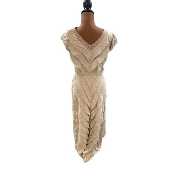 Free People Antique Lace Chevron Cut Sleeveless Hi-Low Maxi Dress – Small - Picture 6 of 7